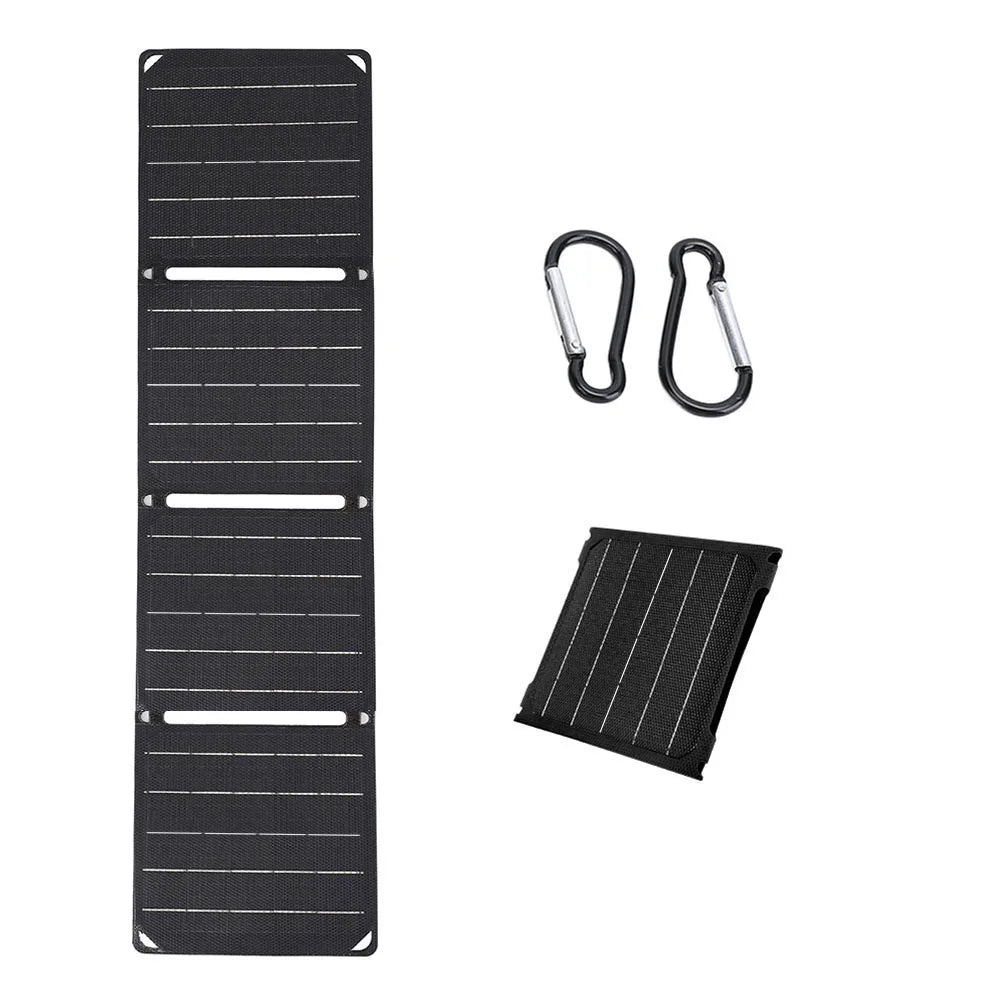 30W/40W Portable Foldable Solar Charger – IP67 Waterproof with USB-A, Type-C, and DC Output for 5V Battery and Phone Charging