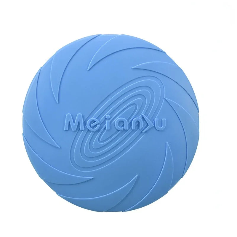 Fashion Dog Toy Flying Discs: 15/18/22cm Silicone Interactive Training Toys for Puppies and Pets