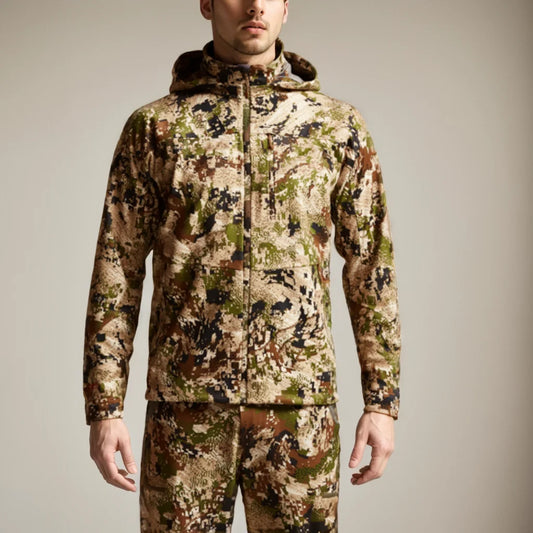 Men’s 3-in-1 Windproof Waterproof Hunting Jacket – Breathable Jetstream Shell with Removable Fleece Liner