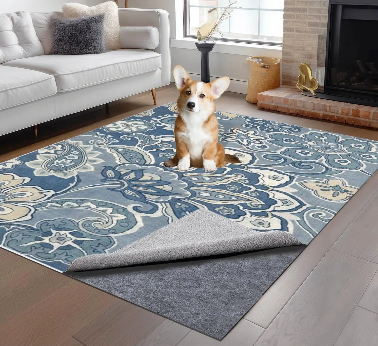 Waterproof Non-Slip Rug Pad – 10x14 ft Area Rug Carpet Pad for All Floors and Finishes