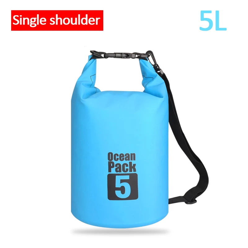 Waterproof Swimming Dry Bags: 500D Dry Sack Options in 2/5/10/15/20/30L for Boating, Fishing, Rafting