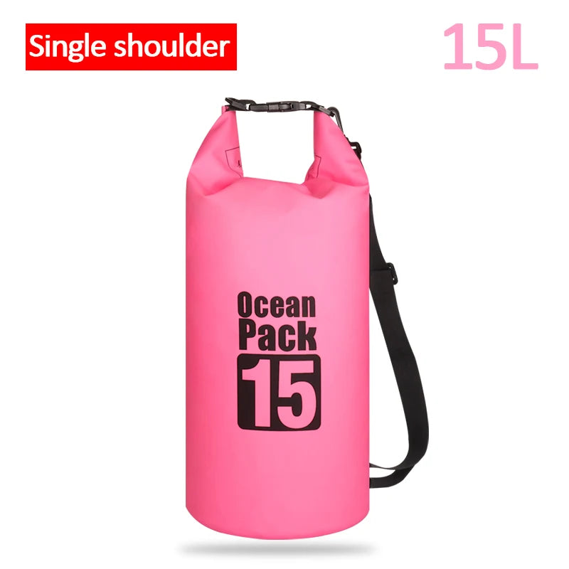 Waterproof Swimming Dry Bags: 500D Dry Sack Options in 2/5/10/15/20/30L for Boating, Fishing, Rafting