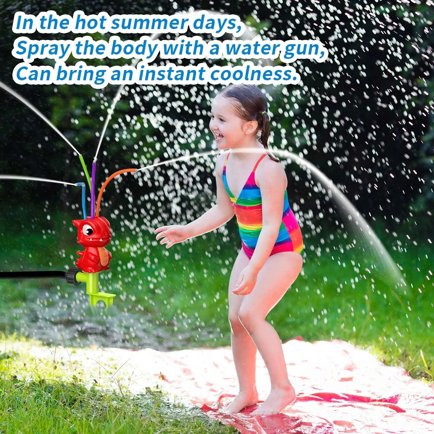 Hydrant Sprinkler Outdoor Water Spray Toy – Fun Cartoon Splash Sprinkler for Backyard, Garden, and Baby Bath, Perfect Summer Water Toy for Kids