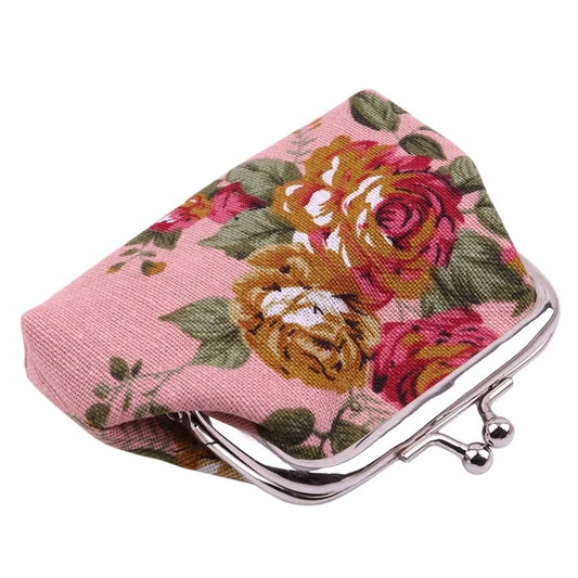 🌹 Roses Canvas Mini Coin Purse – 2023 New Fashion