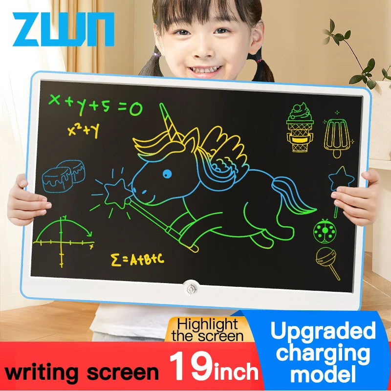 19-Inch LCD Writing Board – Art and Writing Tool for Kids, Educational Toy for Ages 3-7, Perfect for Creative Learning