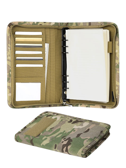 Kosibate Military Weatherproof Tactical Notepad: Outdoor Notebook Cover with 80 Loose-Leaf Sheets for Army Memorandum